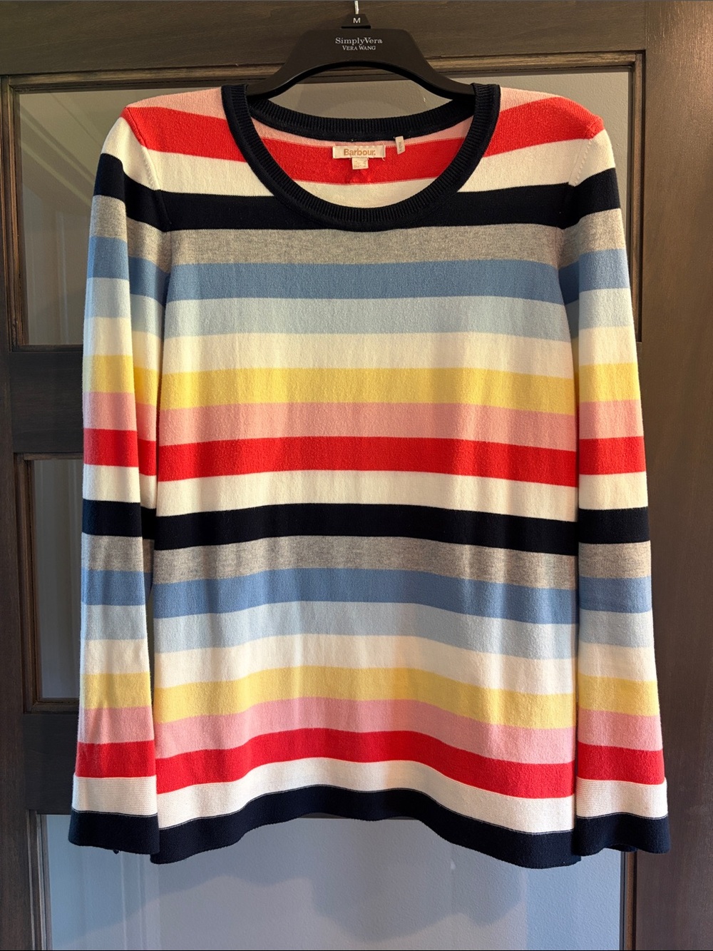 Barbour Multicolor Striped Long-Sleeve Sweater - Navy Trim